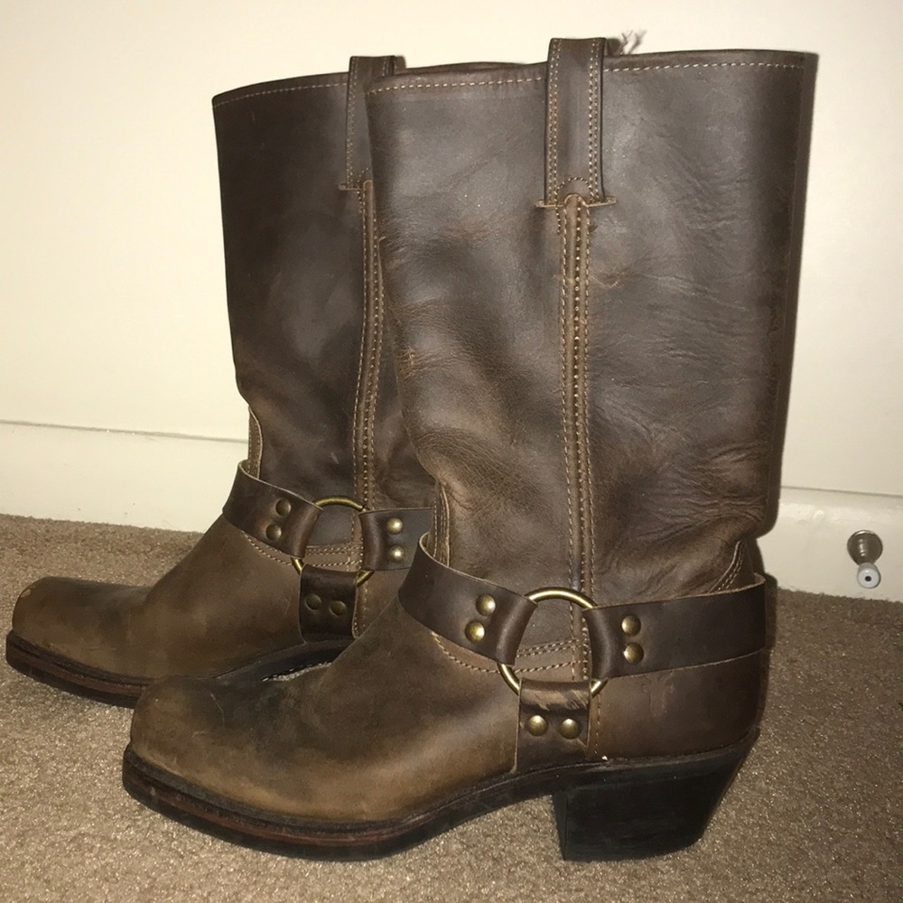 FRYE HARNESS BOOTS! Barely worn.